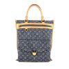 Louis Vuitton Baggy handbag in blue monogram denim canvas and natural leather - 360 thumbnail