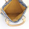 Louis Vuitton Baggy handbag in blue monogram denim canvas and natural leather - Detail D2 thumbnail