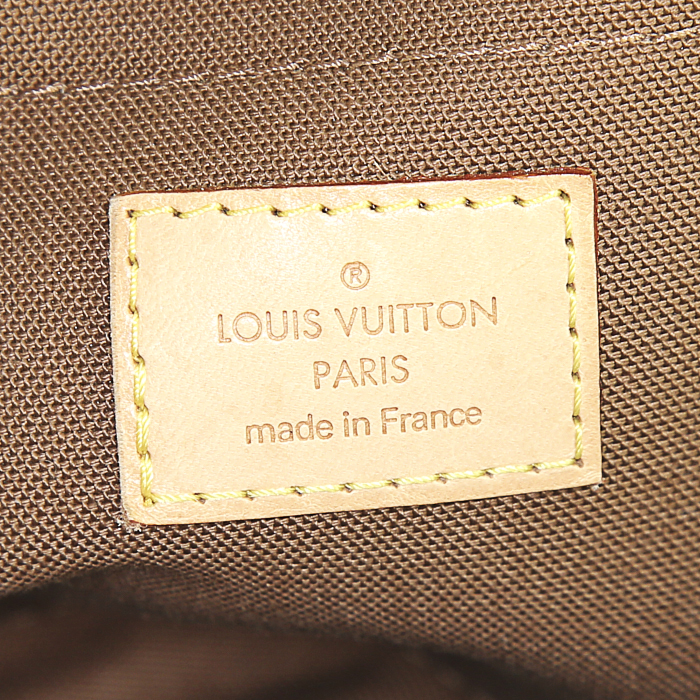 Louis Vuitton Rivets handbag in brown monogram canvas and natural leather - Detail D3