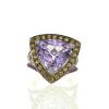 Mauboussin Tellement subtile pour toi ring in white gold,  amethyst and sapphires and in Rose de France amethyst - 360 thumbnail
