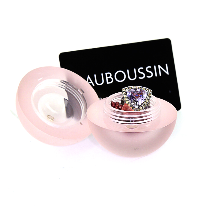 Sortija Mauboussin Tellement subtile pour toi en oro blanco,  amatista y zafiros y en amatista rose de France - Detail D2