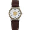 Montre Hermes Sellier - wristwatch en plaqué or et acier - 00pp thumbnail