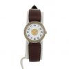 Montre Hermes Sellier - wristwatch en plaqué or et acier - 360 thumbnail