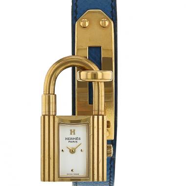 The Famous Hermès Kelly Watch - Blue & Gold – Every