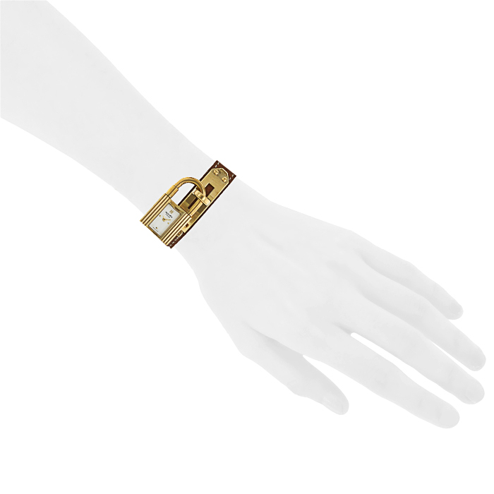 Orologio Hermes Kelly-Cadenas in oro placcato - Detail D1