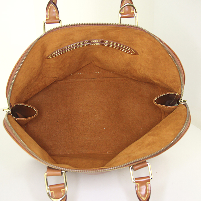 Borsa Louis Vuitton Alma in pelle Epi gold - Detail D2