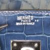 Borsa Hermes Birkin 30 cm in coccodrillo niloticus Bleu de Malte - Detail D3 thumbnail