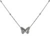 Messika Butterfly small model necklace in white gold and diamonds - 00pp thumbnail