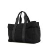 Hermes travel bag in canvas and black leather - 00pp thumbnail