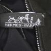 Hermes travel bag in canvas and black leather - Detail D3 thumbnail