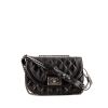 Chanel Petit Shopping shoulder bag in black quilted leather - 360 thumbnail