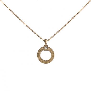Collier Bulgari Bulgari Bulgari en or rose et diamant