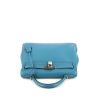 Hermes Kelly 32 cm handbag in blue Swift leather - 360 Front thumbnail