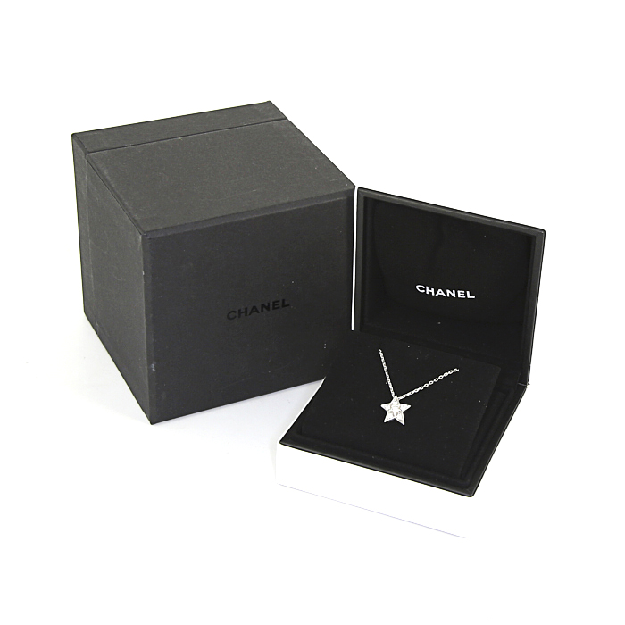 Collar Chanel Comètes en oro blanco y diamantes - Detail D2