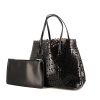 Shopping bag Alaia in black leather - 00pp thumbnail