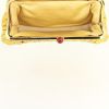 Miu Miu Matelassé pouch in yellow quilted leather - Detail D2 thumbnail