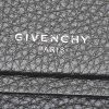Borsa a tracolla Givenchy Horizon modello piccolo in pelle martellata nera - Detail D3 thumbnail