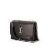 Saint Laurent Sunset shoulder bag in black leather - 00pp thumbnail