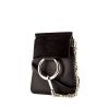 Shoulder bag Chloé Faye in black leather and black suede - 00pp thumbnail