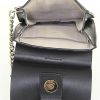 Shoulder bag Chloé Faye in black leather and black suede - Detail D2 thumbnail