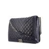 Chanel shoulder bag in blue quilted leather - 00pp thumbnail