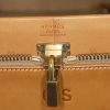 Hermès Vintage suitcase in beige canvas and natural leather - Detail D3 thumbnail