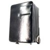 Suitcase in dark grey shading leather - 00pp thumbnail