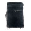 Suitcase in dark grey shading leather - 360 thumbnail