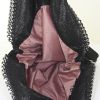 Bolso de mano Stella McCartney Falabella modelo mediano en lona negra - Detail D2 thumbnail