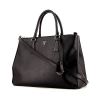 Prada Galleria large model handbag in black leather saffiano - 00pp thumbnail