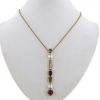 Bulgari Allegra necklace in yellow gold,  diamonds and pearls and in colored stones - 360 thumbnail