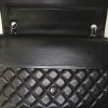 Chanel Timeless Maxi jumbo shoulder bag in black quilted leather - Detail D3 thumbnail