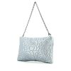 Chanel Camelia pouch in light blue glittering leather - 00pp thumbnail