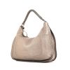 Fendi Selleria handbag in grey-beige grained leather - 00pp thumbnail
