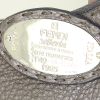 Fendi Selleria handbag in grey-beige grained leather - Detail D4 thumbnail