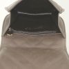 Chanel clutch-belt in taupe multicolor quilted tweed and taupe leather - Detail D2 thumbnail
