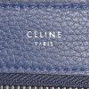 Celine Trapeze large model handbag in blue leather and blue suede - Detail D3 thumbnail