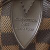 Borsa Louis Vuitton Speedy 35 in tela cerata con motivo a scacchi e pelle marrone - Detail D3 thumbnail