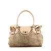 Salvatore Ferragamo handbag in beige sheepskin and rosy beige leather - 360 thumbnail