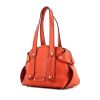 Salvatore Ferragamo bag worn on the shoulder or carried in the hand in orange grained leather - 00pp thumbnail