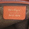Salvatore Ferragamo bag worn on the shoulder or carried in the hand in orange grained leather - Detail D3 thumbnail