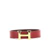 Hermès belt in black leather - 360 Front thumbnail