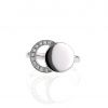 Sortija Dinh Van Ombre de Lune en oro blanco y diamantes - 360 thumbnail