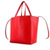 Celine Cabas Phantom shopping bag in red grained leather - 00pp thumbnail