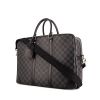 Louis Vuitton large model briefcase in damier graphite canvas and black leather - 00pp thumbnail