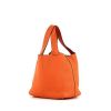 Hermes Picotin small model handbag in orange togo leather - 00pp thumbnail