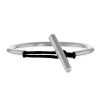 Rigid opening Hermès Frégate bracelet in silver - 00pp thumbnail
