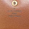 Portafogli Louis Vuitton Sarah in tela monogram cerata e pelle marrone - Detail D3 thumbnail
