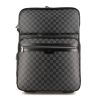 Maleta flexible Louis Vuitton Pegase 50 en lona a cuadros gris y negra y cuero negro - 360 thumbnail