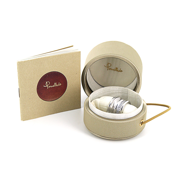 Sortija Pomellato Tubolare en oro blanco y diamantes - Detail D2